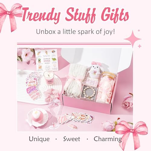 Gifts for Teenage Girls, Teen Girl Gifts Trendy Stuff, Birthday Gifts Preppy Valentines Day Gift for Teen Girls Coquette Cute Set for Girly Tween 12-14 Sweet 16-18 Daughter Sister Niece Friend Pink - Image 3