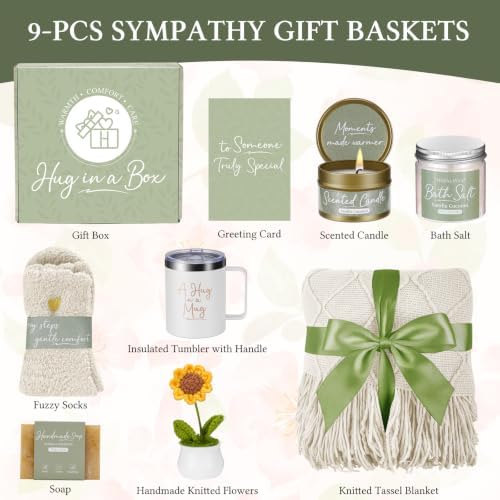 Get Well Gifts for Women After Surgery, Sending Sunshine Relaxing Gift Baskets for Mom Women Her Best Friend Wife Daughter Birthday Gifts Self Care Kit, Get Well Soon Spa Basket Care Package - Image 2