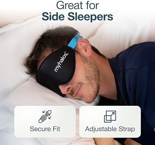 MyHalos® Sleep Mask for Men and Women, 3D Blackout Eye Masks for Sleep - Image 4