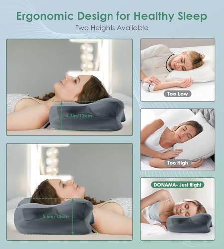 DONAMA Cervical Pillow Ergonomic Memory Foam Pillow for Neck Support - Image 3