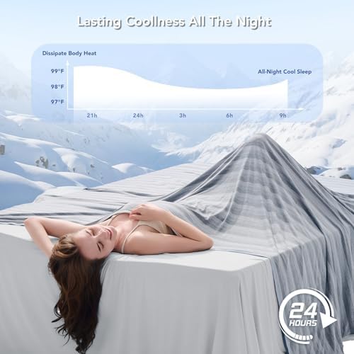 GOHERO Cooling Blanket 60"x90" Summer Cooling Blanket for Hot Sleepers - Image 3