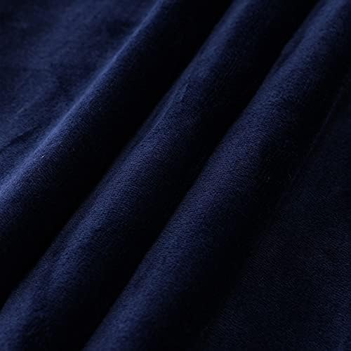 NANPIPER King Size Sherpa Blanket, Soft Fleece Throw for Bed, Reversible Thick Fuzzy Blanket for Winter (Navy Blue, 90x108 inches) - Image 5