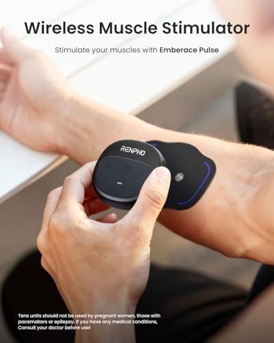 RENPHO Wireless TENS Unit Muscle Stimulator, Portable EMS Machine - Image 2