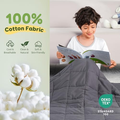 Sivio Cotton Weighted Blanket for Sleeping, 36"x48" 5 lbs - Image 2