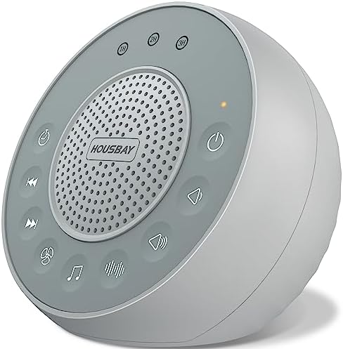 HOUSBAY Sound Machine White Noise for Sleeping, Gray by HOUSBAY