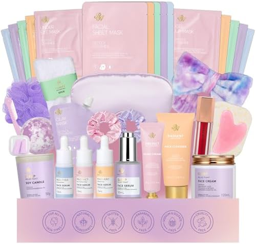 Gifts for Women, 38 Pcs Birthday Gift for Women, Hydrating Skin Care Set by RAROSAACCA