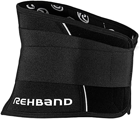 Rehband X-Stable Back Support, Neoprene back compression support 5mm, strong support for fitness and daily life, stabilizes lower back, Colour:Black, Size:XX-Large - Image 2