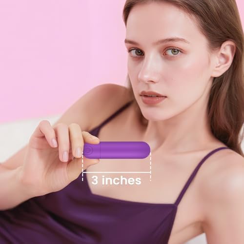 Kverg Mini Massager Waterproof Rechargeable 10 Vibration Purple - Image 4