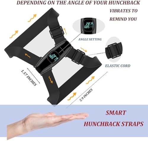 Upgraded Smart Posture Corrector Adjustable Posture Correction Angle with Vibration Posture Reminder Correct Hunchback Posture Correction Back Posture Monitor Hunchback Smart Corrector - Image 4