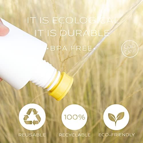 CuloClean Portable Bidet for Toilet or Travel (Yellow). Peri Bottle for Men and Women. Handheld Spray. Bath Essentials (CuloClean + Bottle, 1pcs Yellow) - Image 5