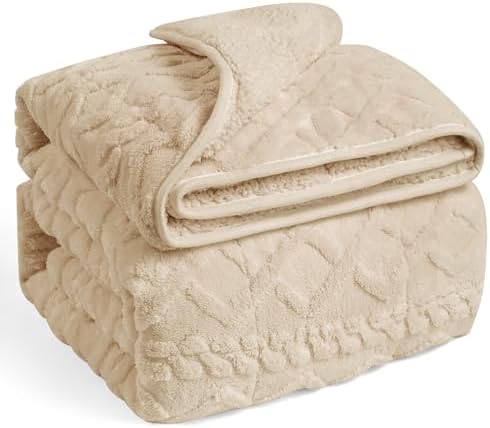 Wemore Adults Weighted Blanket for Sleep Queen Size 20 lbs 60" x 80" Khaki by WemoreDirect