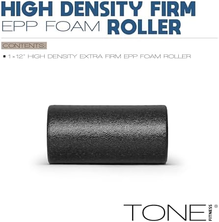 Tone Fitness High Density EPP Foam Exercise Foam Roller for Yoga, Pilates, Stretching, Massage, and Recovery | Multiple Sizes and Colors - Image 2
