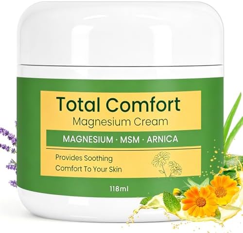 Total Comfort Magnesium Cream | Fast-Absorbing Magnesium Lotion with Dual Magnesium, MSM & Arnica for Muscle Relaxation, Joint Support & Nerve Ease, Daily Comfort - 4 fl oz by MythosFlow