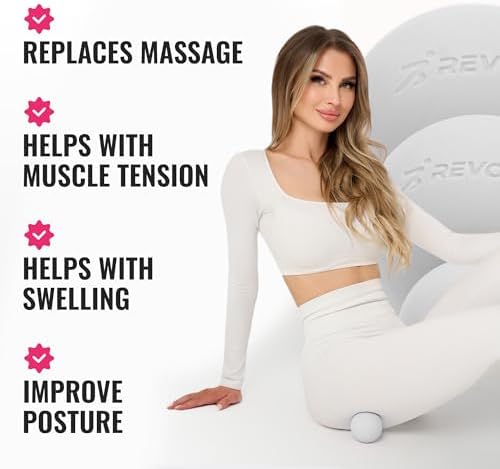 3 in 1 Massage Ball Set - Lacrosse Balls for Myofascial Release, Back Pain Relief, Face Fitness, Trigger Points, Yoga, Physical Therapy, Muscle Recovery and Soft Deep Tissue Massage (Gray) - Image 4