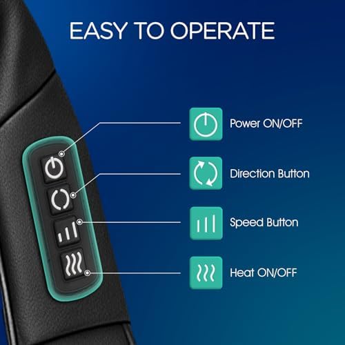 VOYOR-Health Shiatsu Neck Massager, Electric Deep Tissue for Pain Relief - Image 3