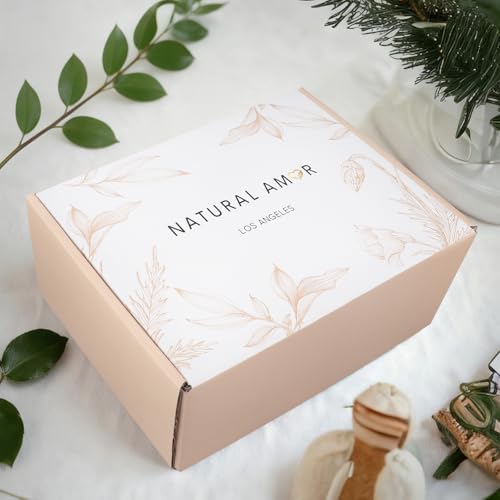 Natural Amor 8-Piece Spa Gift Set with Blanket – Self-Care Box with Lavender Body Butter, Soap, Candle – Blanket with Grey Ribbon Gift for Women, Birthday, Holiday - Image 7