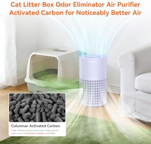 AIRROMI Air Purifier for Bedroom with A2001 Lavender Purple - Image 4