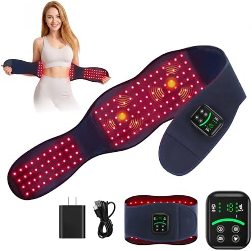 Red Light Therapy Belt for Body, Cordless Portable Infrared Waist Wrap by Unknown