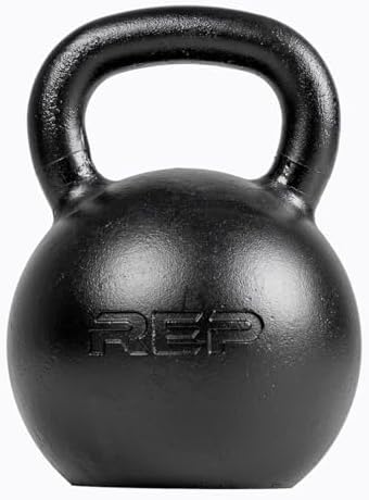 REP Fitness Kettlebell Set and Singles, 4kg to 24kg, 9lb to 53lb Weight Range, Cast Iron, Strength Exercise Training, Home Gym, Power Workout Equipment, Free Weights, Dumbbell Alternative by RepFitness