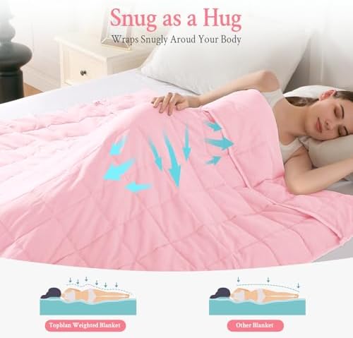 Topblan Cooling Weighted Blanket for Adults, 15 lbs 60 x 80 Queen Size Bed - Image 3