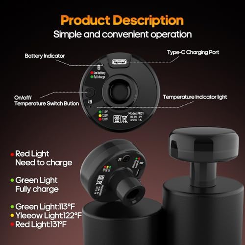 Massage Gun with Heat Massager Deep Tissue Muscle Massager Gifts for Men - Image 6