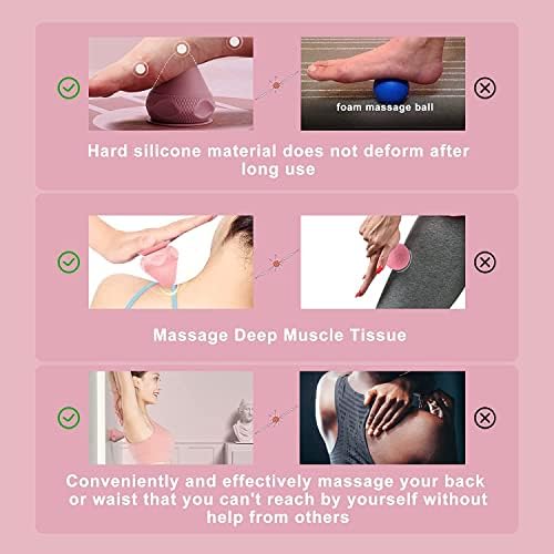 Manual Massage Ball Set, 2 PCS Deep Tissue Trigger Point Massage Myofascial Release Balls, Silicone Physical Therapy Balls, Massage Therapy Tools for Deep Muscles, Sore Muscles, Muscle Knots (Blue) - Image 4