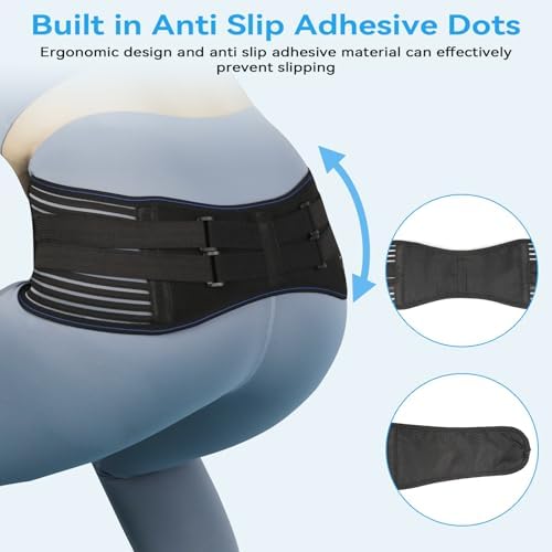 Sacroiliac Hip Belt, Sacroiliac SI Joint - Lower Back Support Brace for Women and Men,Trochanter Belt, Non-Slip, Adjustable & Breathable Pain Relief Brace， Sciatica Pain Relief Devices - Image 6