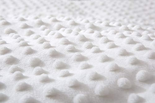F.Y.Dreams Weighted Blanket Duvet Cover 60x80 inches with 8 Ties,Zipper on Long Side/Cotton&Minky Dot, Off-White/Just Duvet Cover - Image 3