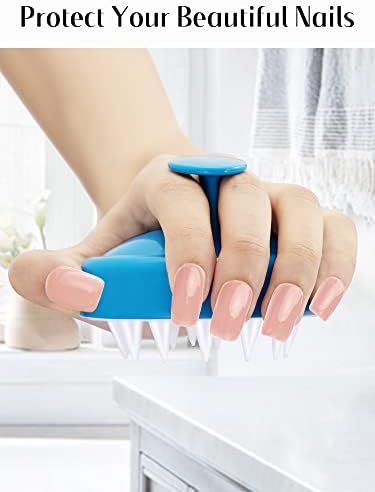 HEETA Scalp Massager with Soft Silicone Bristles for Hair Growth, Dandruff Removal and Exfoliation - Sky Blue Shampoo Brush - Image 4