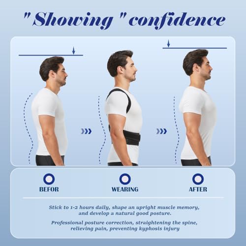 Posture Corrector for Women and Men, Upper and Lower Back Brace for Back, Shoulder, Neck Pain Relief, Fully Adjustable Back Straightener for Scoliosis, Hunchback, Hump, Thoracic, Lumbar Support - Image 5