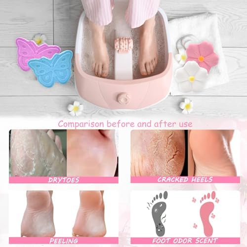Bath Foot Bombs, 16 Pack Foot Soak with Bath Salt and Tea Tree Oil. Organic Natural Handmade Aroma Pure Essential Oil Bubble Foot Balls for Foot Callus, Dry Cracked, Stubborn Foot Odor Scent. - Image 2