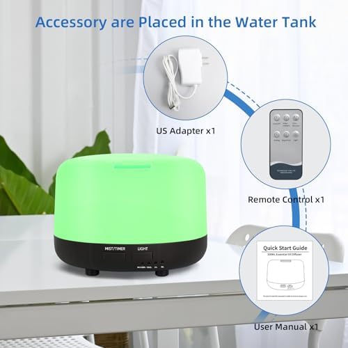 SPLITSKY 300ml Ultrasonic Essential Oil Diffuser with Remote Control - Image 6