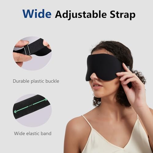 ALASKA BEAR 100% Blackout Sleep Mask for Women and Men, Vacuum-Sealed, Dusty Pink - Image 5