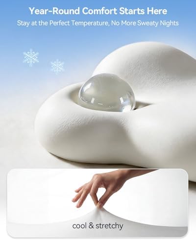Cervical Neck Pillow for Sleeping, Memory Foam Pillows, Pure White - Image 5