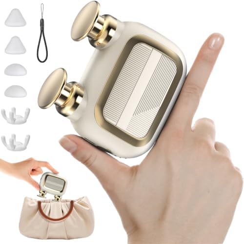 Portable Mini Massage Gun with 3 Speed Vibration Modes and 3 Heads, Heavy-Duty Motor Resists Shutdown Under High Pressure for Leg, Hand, Back Deep Issues by Unknown