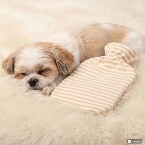Fashy Hot Water Bottle with Ivory Soft Cotton Cover (67oz / 2L) – Made in Germany - Image 4