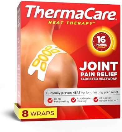ThermaCare Portable Heating Pads for Muscle & Joint Pain Relief, 8 Count by ThermaCare