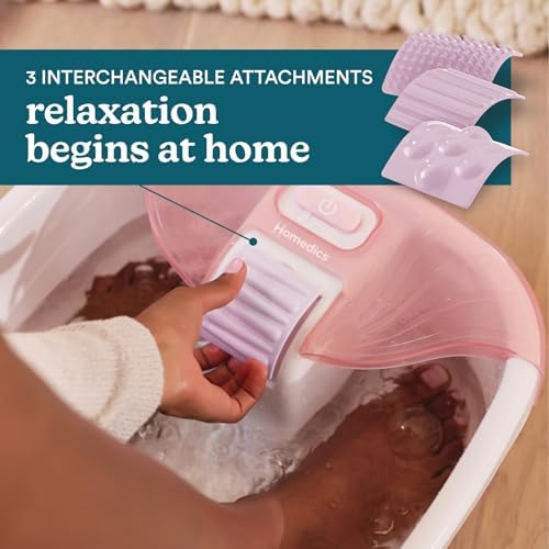 Homedics Bubble Bliss Deluxe Footbath Gift Set Maintain Heat Foot Spa - Image 4