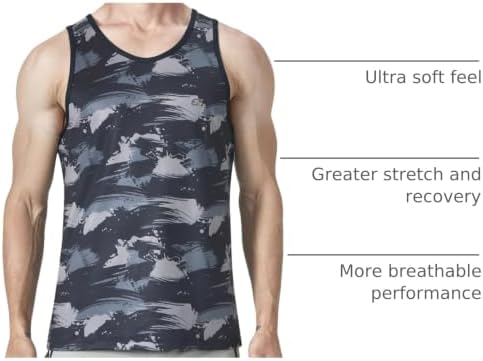 EZRUN Men's Quick Dry Workout Tank Top UPF 50+ Sweat-Wicking Gym Shirt - Image 4