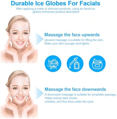 CGBE 360 Rotating Ice Globes for Face, Stainless Steel Facial Globes - Image 6