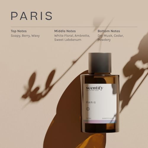 Scentify Paris Aroma Oil Refill Scent for Oil Diffusers - Berry, Floral, Amber, Powdery Scents - Luxurious Relaxing Aromatherapy Diffuser Fragrance 100ml, 3.38 oz - Image 3