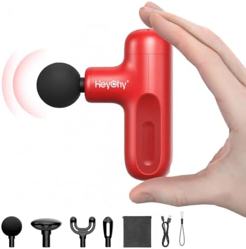 HEYCHY Super Mini Massage Gun Deep Tissue Portable Muscle Massager, 3000RPM by HeyChy