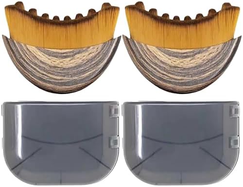 Lymphatic Contour Face Brush Lymphatic Drainage Massager Double Chin Reducer Lymphatic Drainage Brush for Face,Ergonomically Designed to Fit The Skin Precisely and Relieve Fatigue (Brown-2pcs) by Unknown
