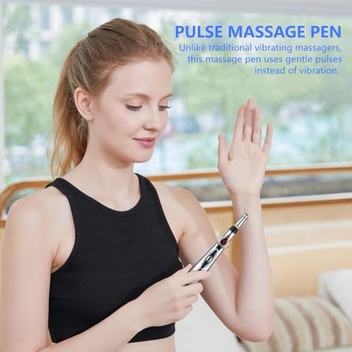 3-in-1 Acupuncture Pen Meridian Massage Acupressure Pen 9-Level Adjustable - Image 2