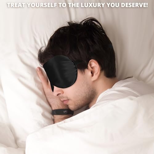 Sleep Mask, 100% 22 Momme Mulberry Silk Eye Mask with Adjustable Strap - Image 6