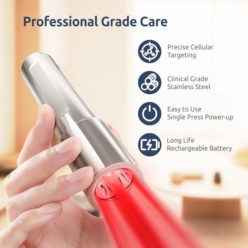 Red Light Therapy: A high-Intensity red Light Therapy Wand Featuring Five Distinct wavelength Light Beads, Designed for Treating Joint and Muscle Pain Throughout the Body and for Facial Care. - Image 2