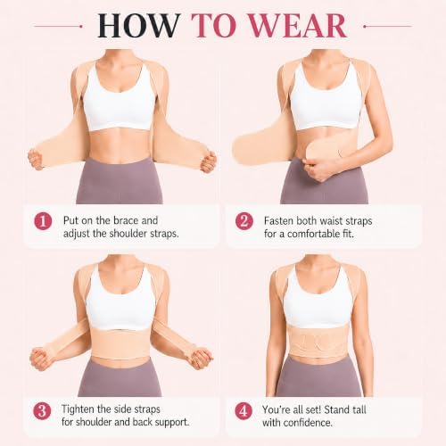 Lightweight Posture Corrector with Upper Back Brace for Women & Men - Image 7