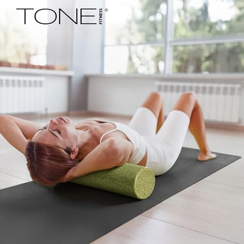 Tone Fitness High Density EPP Foam Exercise Foam Roller for Yoga, Pilates, Stretching, Massage, and Recovery | Multiple Sizes and Colors - Image 5