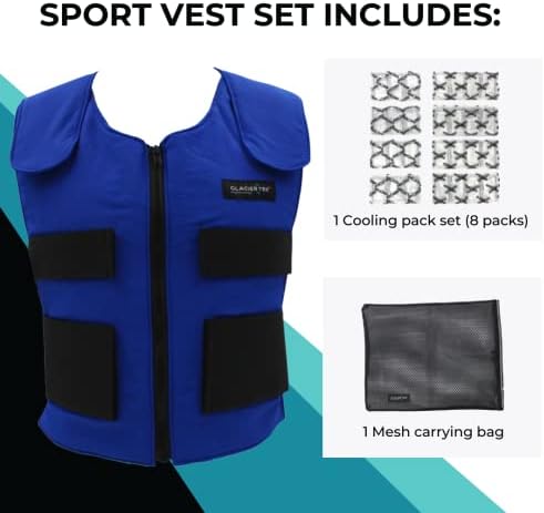 Glacier Tek Cool Vest Personal Cooling, 59 Degrees for 2.5 hours 8 Cool Packs, Recharge in 30 Minutes - Image 4