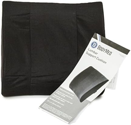 BodyMed Lumbar Support Cushion, Standard, Black – Lower Back Support for Improved Comfort – Ideal for Use at Home, in The Office, and Traveling – Durable, Adjustable, & Lightweight - Image 2